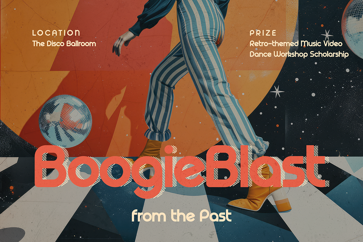 Disco Diva - Groovy Typeface, a Sans Serif Font by HipFonts (Photo 10 of 10)
