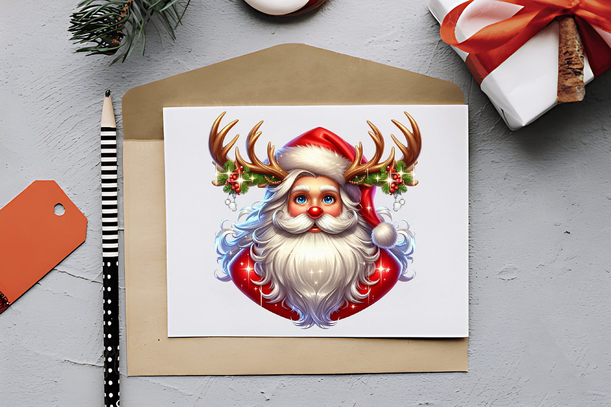 Cute Santa & Holiday Elements Clipar, an Illustration by RobertsArt (Photo 6 of 7)