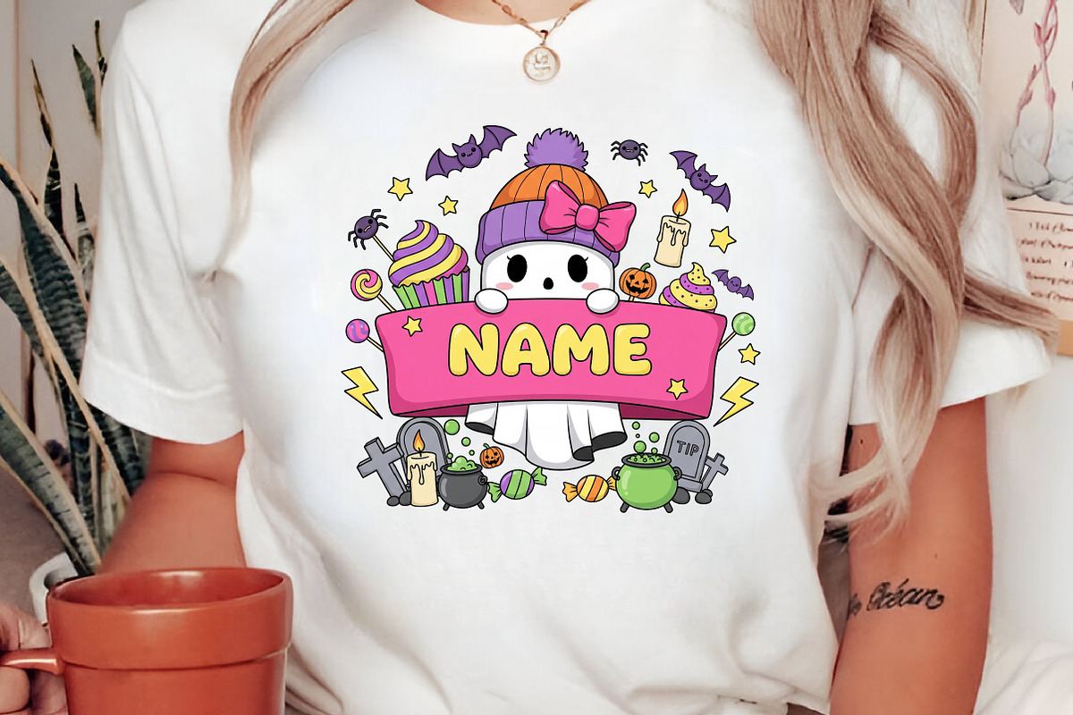 Custom Name Halloween png, an Illustration by Craft Nest (Photo 2 of 6)