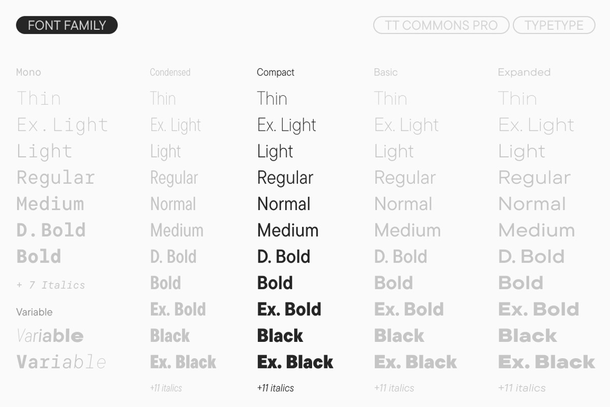 TT Commons Pro Compact, a Sans Serif Font by TypeType (Photo 4 of 6)