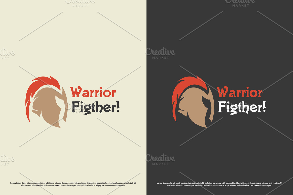 Gladiator Warrior Logo Design Icon, a Branding & Logo Template by Morvana Crew