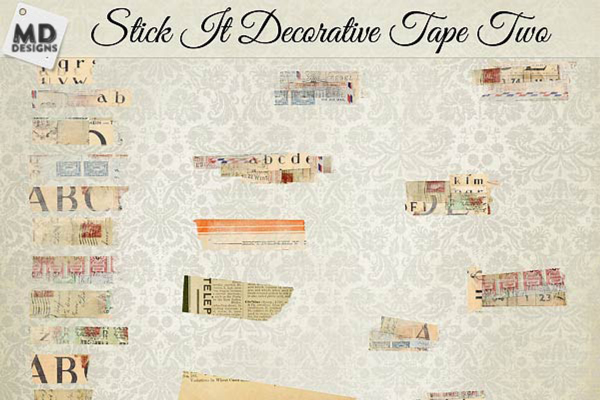 Washi Tape Layered Vintage