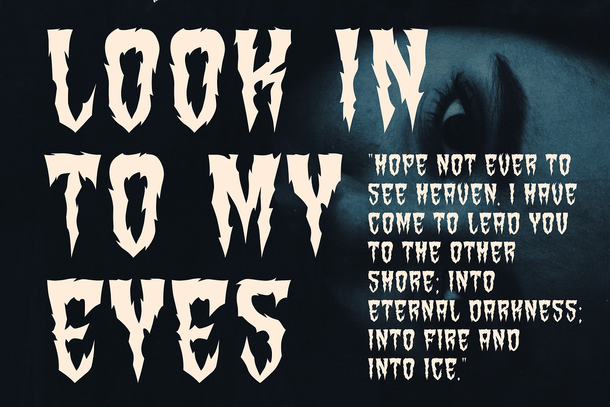 Ghaib, a Font by HATFSTUDIO (Photo 4 of 7)