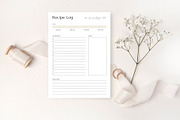 Recipe Log, a Stationery Template by DesignDevisers (Thumbnail 2 of 10)