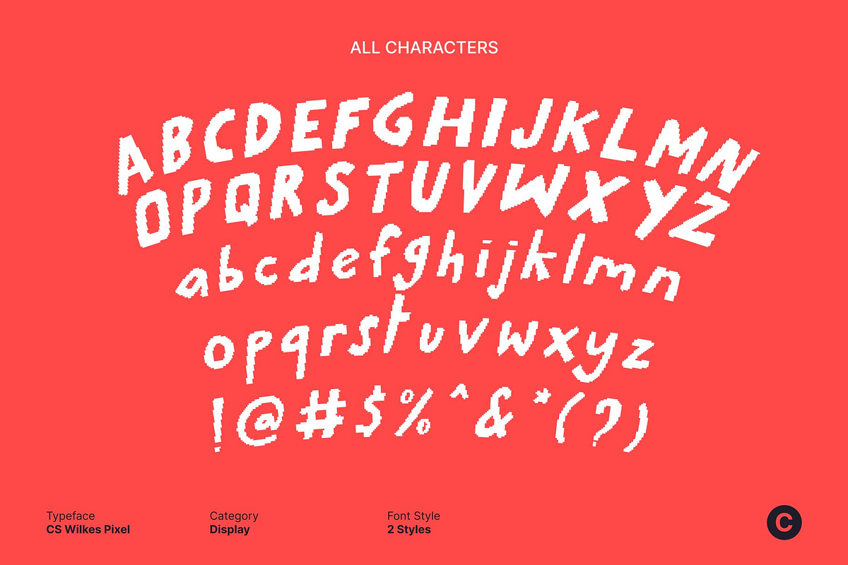 CS Wilkes Pixel, a Sans Serif Font by Craft Supply Co. (Photo 8 of 8)