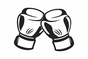 Two boxing gloves striking together, an Object Graphic by Billah Hub