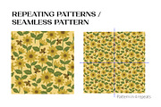 Seasonal Botanical Seamless Pattern, a Pattern Graphic by CreativeChristiana (Thumbnail 4 of 9)