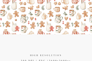 Christmas Cocoa Seamless Pattern, an Illustration by Pati Charm Studio (Thumbnail 4 of 7)