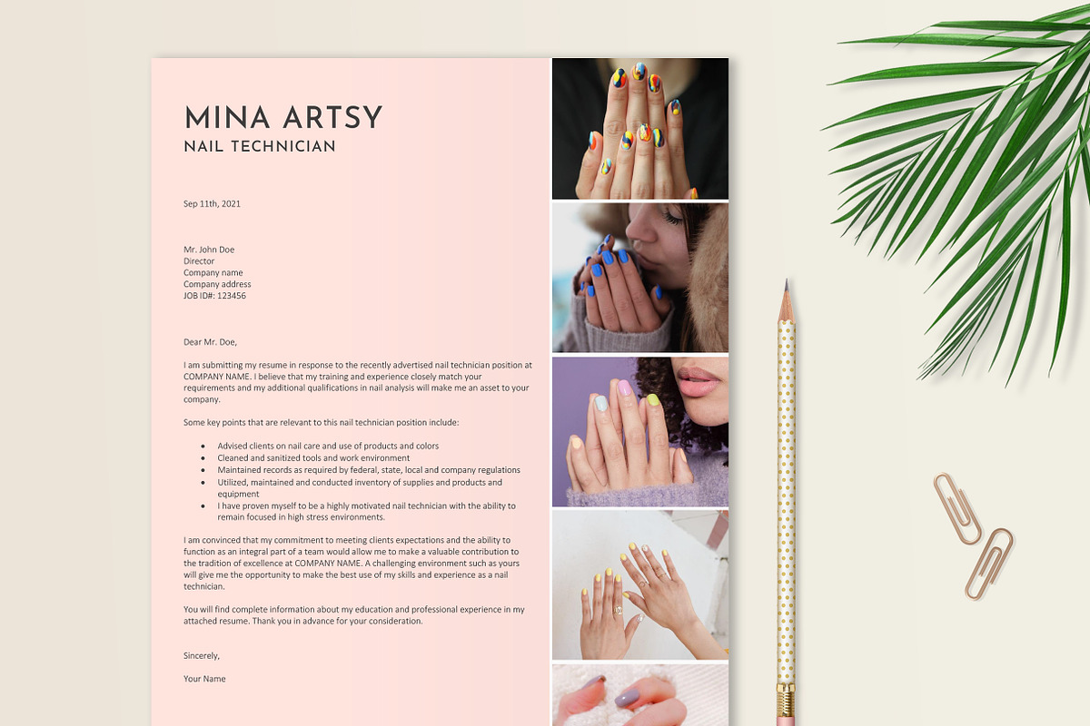 Nail Technician Resume Template, a Resume Template by Stanin Studio (Photo 5 of 10)
