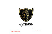 Geometric Lion Head Logo Design, a Branding & Logo Template by YUDesignStore (Thumbnail 1 of 7)