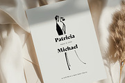 Modern Sketch Wedding Invitation, an Invitation Template by Filip Studio (Thumbnail 1 of 2)