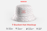 7 Bucket Hat Mockups, a Hat Mockup by Grow Design Craft Studio (Thumbnail 1 of 7)