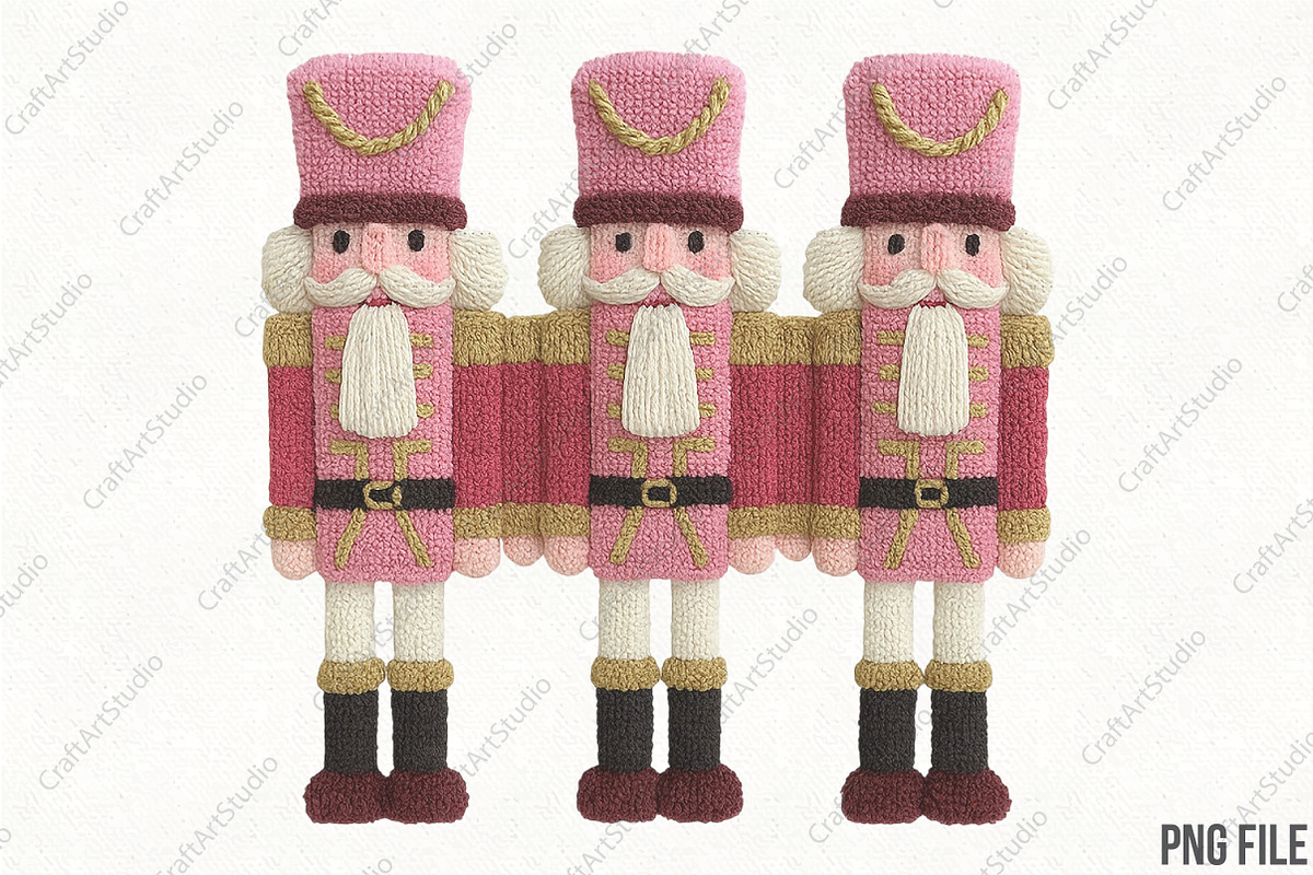 Trendy Christmas Crochet PNG, an Illustration by CraftArtStudio (Photo 1 of 4)