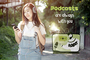 Podcasts - Cartoon Illustrations, a Person Illustration by LaVika (Thumbnail 6 of 6)