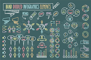 Hand Doodled Infographics Elements