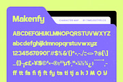 Makenfy Sans Serif Playful Display, a Sans Serif Font by timelesstype.co (Thumbnail 6 of 15)