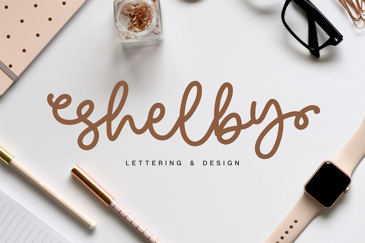 Goldiolus Font, a Script Font by Allouse Studio (Photo 6 of 10)