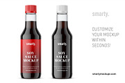 Soy sauce bottle mockup, a Packaging Mockup by Smarty Mockups (Thumbnail 3 of 5)