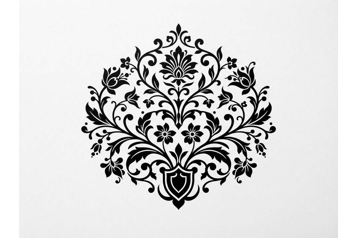 Elegant Symmetrical Floral Motifs, an Object Graphic by Creativeshirt (Photo 2 of 3)