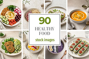 Healthy Food Stock Photos Bundle, a Food & Drink Photo by Selenique Studio