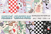 Spooky Christmas pattern set, a Pattern Graphic by @olga.angelloz (Thumbnail 1 of 2)