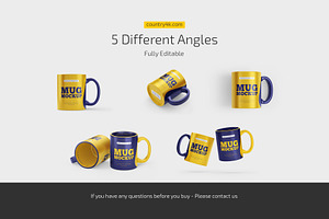 Matte Mug Mockup Set