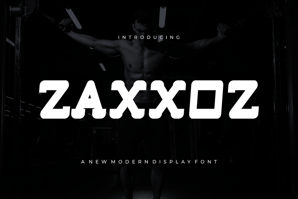 Zaxxoz - Font, a Sans Serif Font by artchiles_design (Photo 1 of 5)