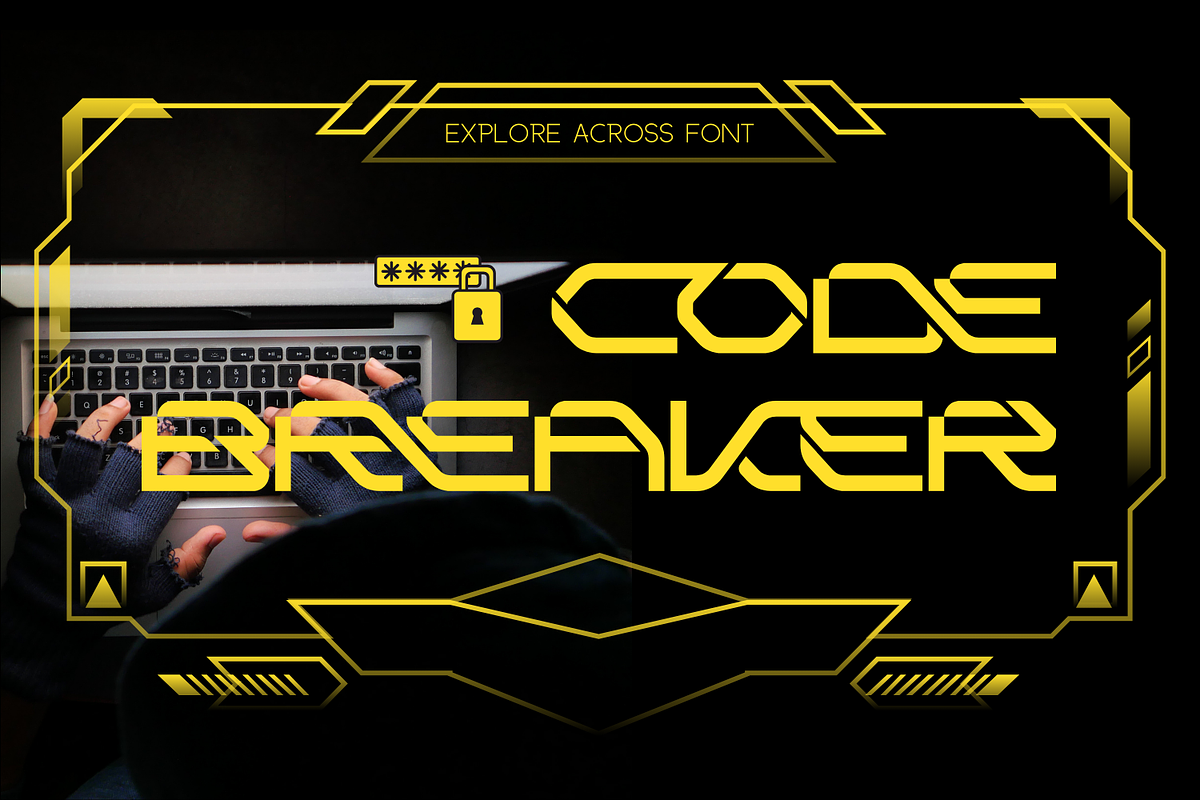 EXPLORE ACROSS - FUTURISTIC FONT, a Sans Serif Font by 177Studio (Photo 3 of 8)