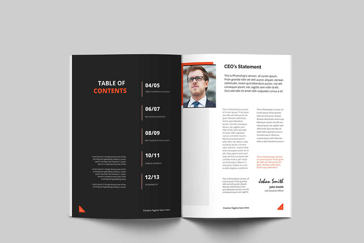 Corporate Brochure 2, a Brochure Template by CreativeGigs (Photo 2 of 7)