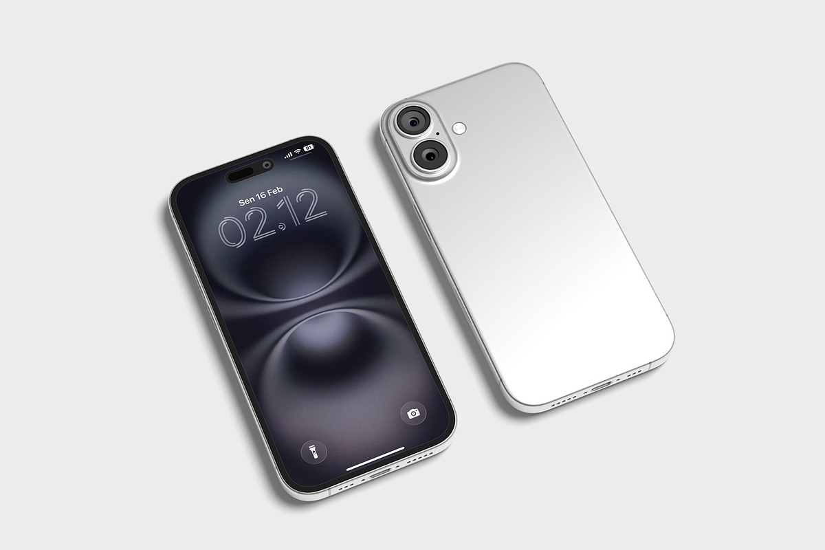 iPhone 16 Mockup, an iPhone Mockup by seramoe (Photo 4 of 6)