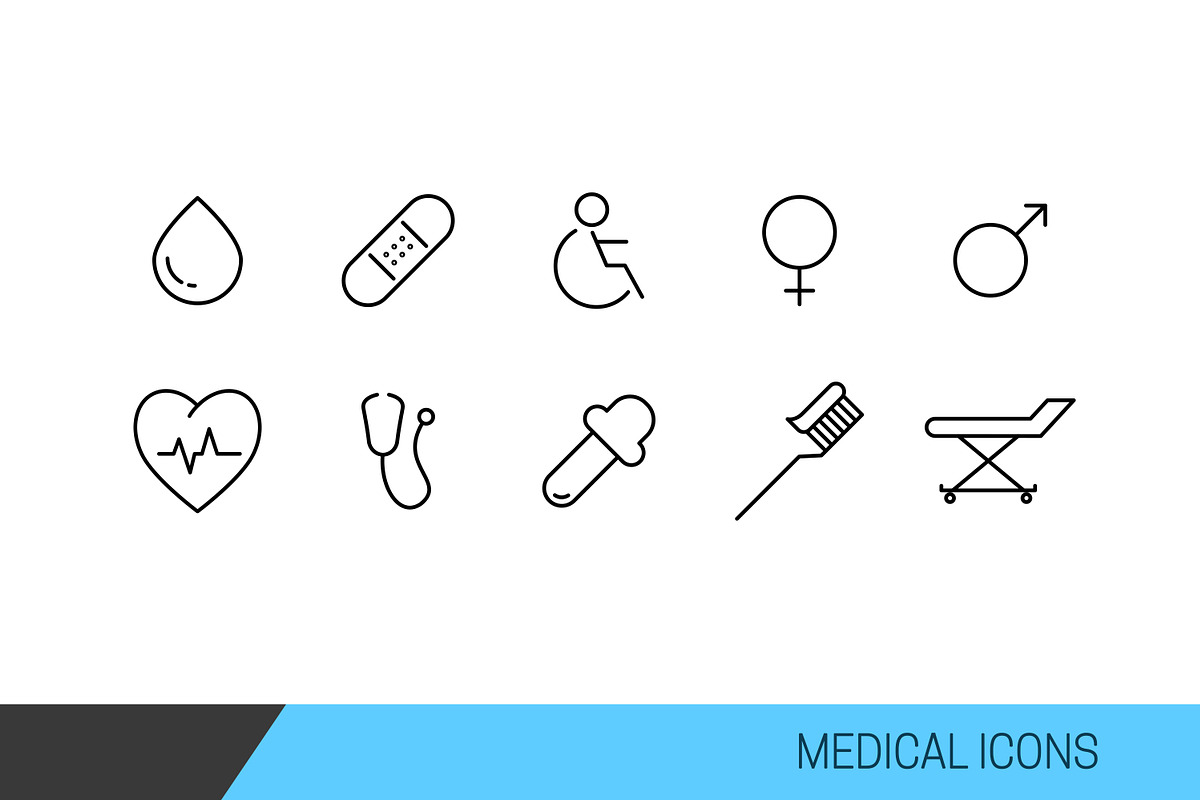 Medical Vector Line Icons preview 2
