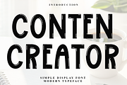 Conten Creator, a Script Font by FreshTypeINK (Thumbnail 1 of 7)