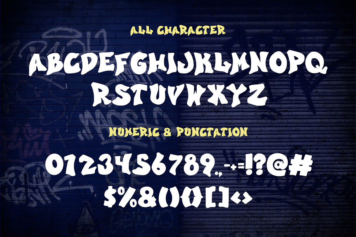 Coretan Tembok, a Font by HATFSTUDIO (Photo 7 of 7)
