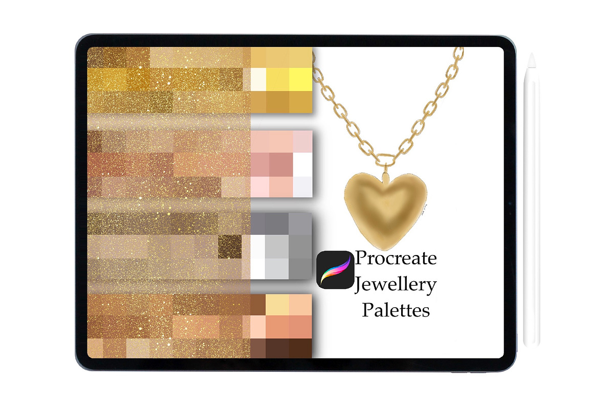 Procreate jewellery colour palettes, a Palette Add-On by Illustration Tribe (Photo 1 of 3)