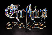 Chrome Text Effects Bundle 02, a Layer Style Add-On by Hyperpix Productions (Thumbnail 24 of 48)