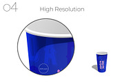 Paper Cup With Straw and Lid Mockup, a Packaging Mockup by Sheikhadesign (Thumbnail 5 of 11)