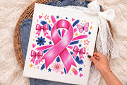 Girly Breast Cancer Awareness Png, an Object Illustration by Libby Wishes (Thumbnail 3 of 3)