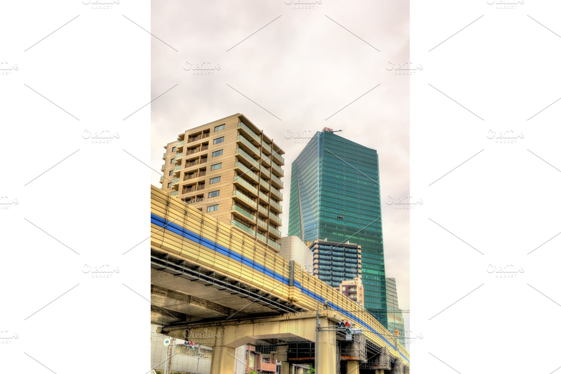 Elevated road in Tokyo city centre, an Architecture Photo by Leonid Andronov