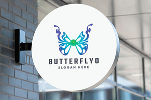 Butterfly Welness And Spa Center Log, a Branding & Logo Template by Design_Planet