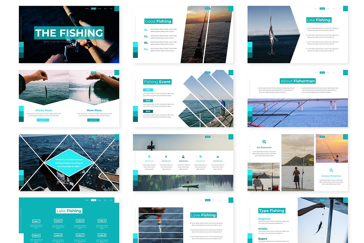The Fishing - Presentation Template, a Presentation Template by AQR Studio