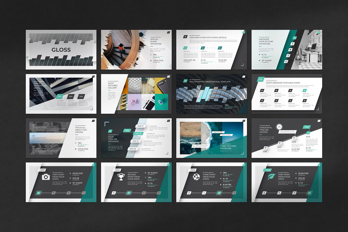 Gloss PowerPoint Template, a Presentation Template by Creathrive Design (Photo 8 of 8)