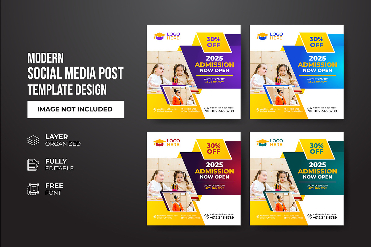 Social Media Post Template, a Social Media Template by gstudiovect21 (Photo 51 of 72)