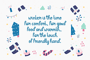 Winter Moodboard | Handwritten Font, a Script Font by Suntype | Sunshine Std (Thumbnail 7 of 9)