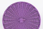 Wicker Laundry Basket 03 Purple, an Object 3D Model by Markelos (Thumbnail 5 of 12)