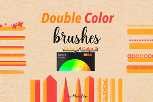 Double Color Brushes for Procreate
