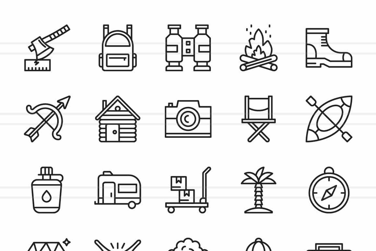 Safari Line Icons, an Icon by IconBunny (Photo 2 of 2)