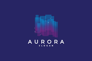 Aurora Light Wave Sky View Logo