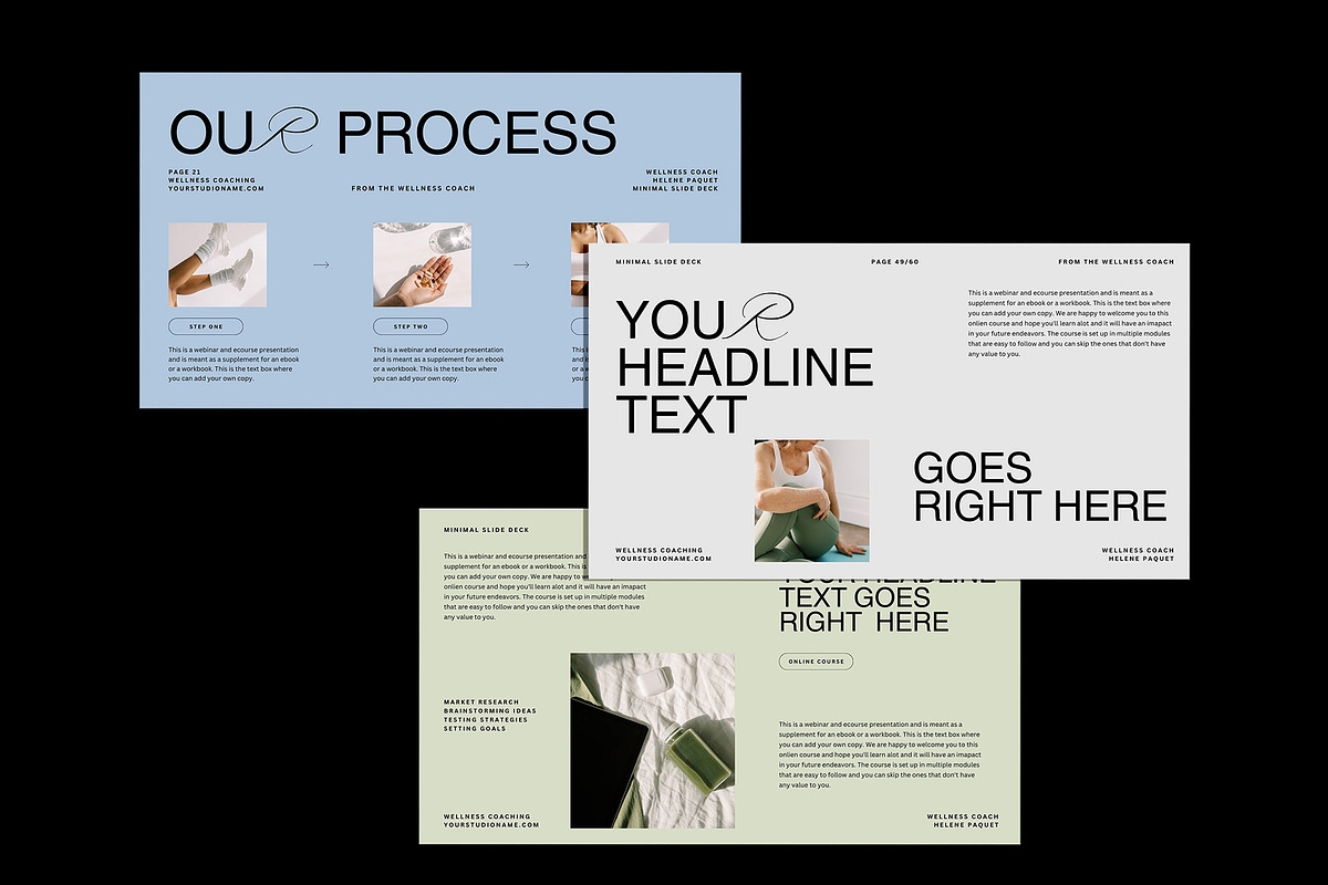 Wellness Coach Slide Deck Template, a Presentation Template by Amaré Creative (Photo 2 of 8)