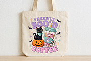 Vintage Halloween Coffee Sublimation, a Seasonal Illustration by CraftArtStudio (Thumbnail 2 of 4)