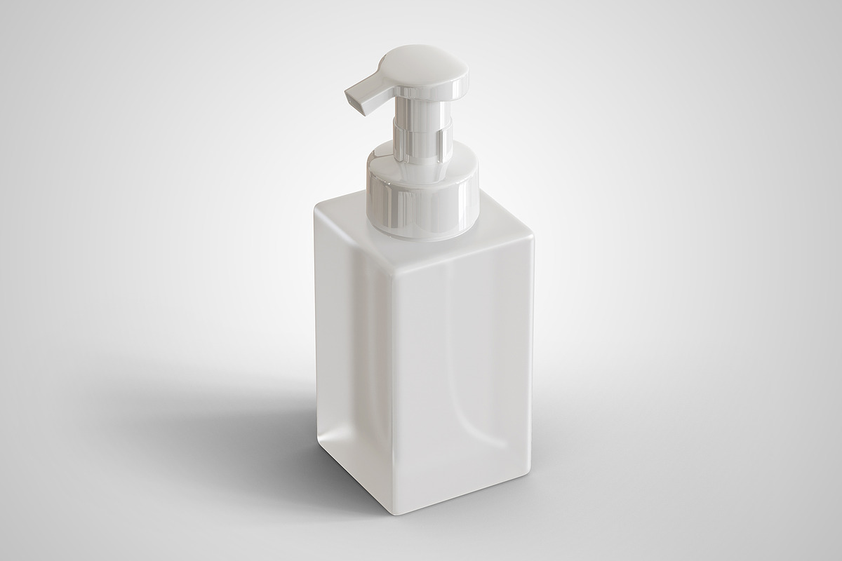 Soap Dispenser Square Bottle Mockup, a Packaging Mockup by Muhazdinata (Photo 18 of 18)